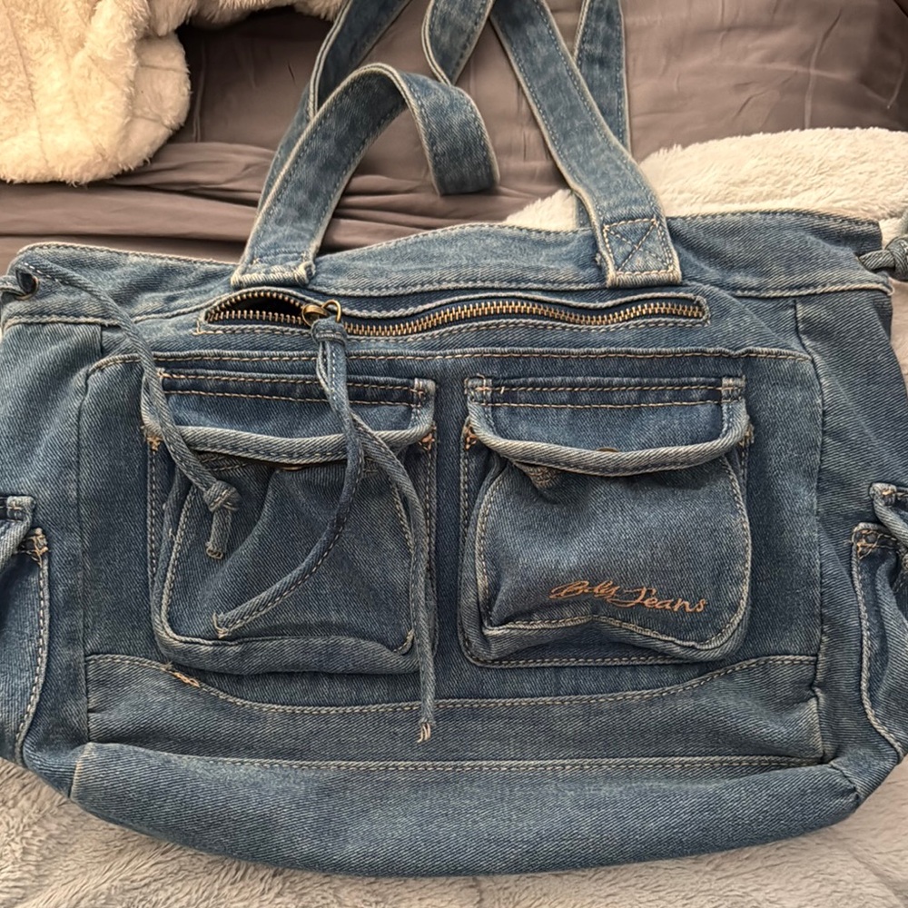 Belly Jeans Blue Denim Tote Bag